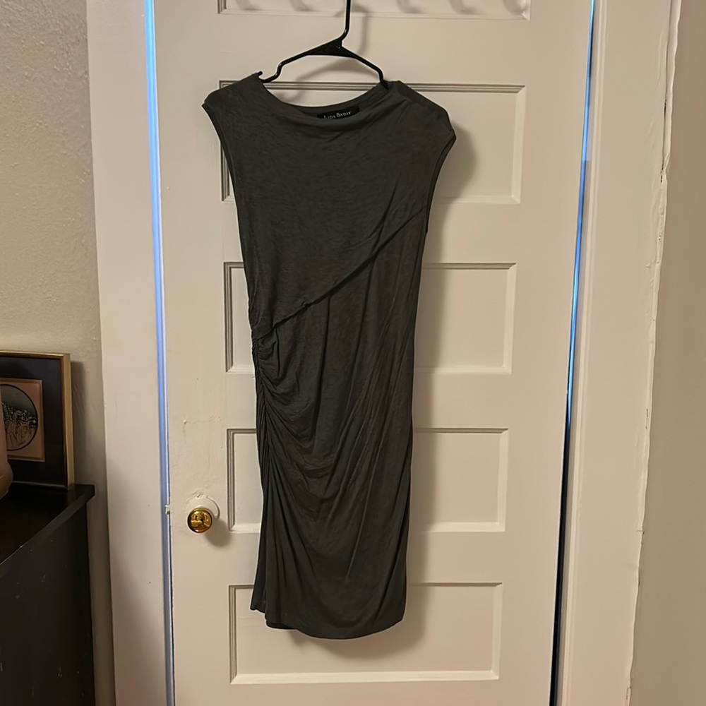Grey midi dress